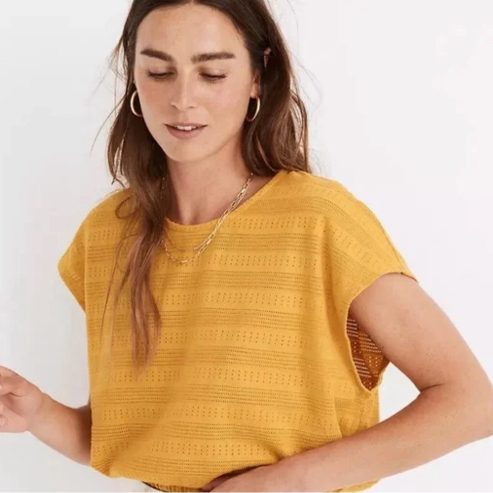Madewell Pointelle Crop Top